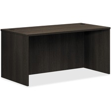 HON Rectangle Desk Shell, 60"W - 60" x 30" x 1" x 29" - Square Edge - Finish: Espresso, Thermofused Laminate (TFL)