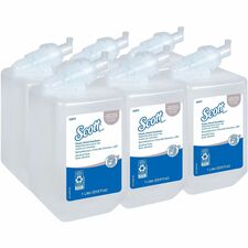Scott Hand Sanitizer Foam Refill - 33.8 fl oz (1000 mL) - Kill Germs - Hand - Clear - Dye-free, Fragrance-free - 6 / Carton