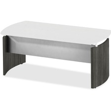 Mayline Desk Base - 1" x 29.7" x 1" x 26" - Beveled Edge - Finish: Gray Steel Laminate - Water Resistant, Stain Resistant, Abrasion Resistant, Durable, Modesty Panel, Leveling Glide