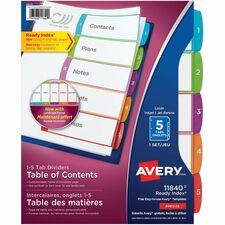 Avery AVE11840 Index Divider