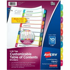 Avery AVE11842 Index Divider