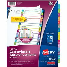 Avery AVE11845 Index Divider