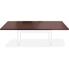 Lorell Chateau Series 8' Rectangular Tabletop - 94.5" x 47.3"1.4" - Reeded Edge - Material: P2 Particleboard - Finish: Mahogany Laminate - Durable - For Meeting