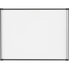 Lorell Magnetic Dry-erase Board - 48" (4 ft) Width x 36" (3 ft) Height - Aluminum Steel Frame - Rectangle - Magnetic - Marker Tray - 1 Each