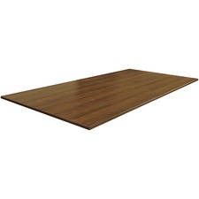 Lorell Essentials Rectangular Conference Tabletop - Rectangle Top - 94.50" Table Top Width x 47.25" Table Top Depth - 1" HeightAssembly Required - Walnut - P2 Particleboard - 1 Each