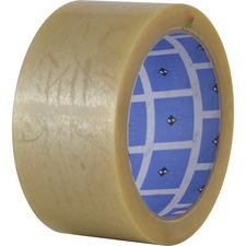 Sparco Natural Rubber Carton Sealing Tape - 55 yd Length x 2" Width - 2.3 mil Thickness - Natural Rubber - Dust Resistant, Dirt Resistant, Humidity Resistant, Temperature Resistant - For Bonding, Packing, Sealing - 36 / Carton - Clear
