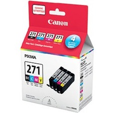 Canon CLI-271 Black, Cyan, Magenta, and Yellow Ink Value Pack