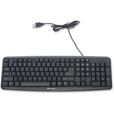 VER99201 - Verbatim Slimline Corded USB Keyboard - Black