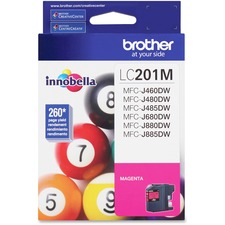 Brother Innobella LC201 Original Standard Yield Inkjet Ink Cartridge - Magenta - 1 Each - 260 Pages