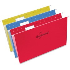 Continental 1/5 Tab Cut Legal Recycled Hanging Folder - 8 1/2" x 14" - Assorted - 60% Recycled - 25 / Box