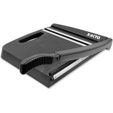 X-Acto Heavy-Duty 12" Paper Trimmer - 12" (304.80 mm) Cutting Length - 3" (76.20 mm) Height x 13" (330.20 mm) Width x 13" (330.20 mm) Depth - Plastic Base, Steel Blade - Gray