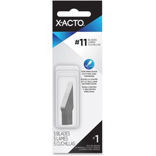 X-Acto Classic Fine Point Blade Refill - #11 - Pointed Tip - Carbon, Stainless Steel - 5 / Pack