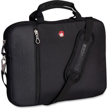Swissgear Carrying Case (Portfolio) for 13.3" Notebook - Black - Scratch Resistant Interior - Polytex, 1680D Polyester Body - Trolley Strap, Shoulder Strap - 10.75" (273.05 mm) Height x 14" (355.60 mm) Width x 1.50" (38.10 mm) Depth - 1 Pack