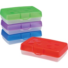 Poly Plastic Pencil Box - each