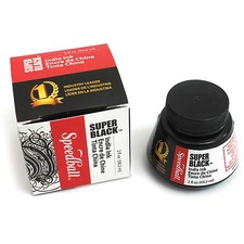 Speedball Super Black India Ink - Superior Black - 59.15 mL - 1 Each