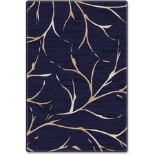 Flagship Carpets Nantucket Blue Moreland Design Rug - 72" Length x 48" Width - Dark Blue - Nylon