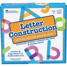 Learning Resources Letter Construction Activity Set - Theme/Subject: Learning - Skill Learning: Letter Recognition, Alphabet, Mathematics, Uppercase Letters, Lowercase Letters - 3+ - 1 / Set