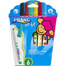 Prang be-be Jumbo Markers - Assorted - 6 / Set
