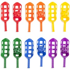 Champion Sports Scoop Ball Set - Red, Orange, Yellow, Green, Blue, Purple - Plastic