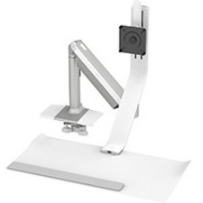 Humanscale QuickStand Lite QSLSHC Desk Mount for Monitor, Keyboard - Silver