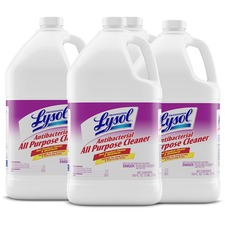 Professional Lysol Antibacterial All Purpose Cleaner - Concentrate - 128 fl oz (4 quart) - 4 / Carton - Heavy Duty, Anti-bacterial, Disinfectant - Clear/Fluorescent Green