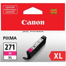 Canon CLI-271 Original High Yield Inkjet Ink Cartridge - Magenta - 1 Each - Inkjet - High Yield - Magenta - 1 Each