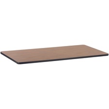 Lorell Medium Oak Laminate Rectangular Activity Tabletop - High Pressure Laminate (HPL) Rectangle, Medium Oak Top - 30" Table Top Width x 60" Table Top Depth x 1.1" Table Top Thickness - Assembly Required