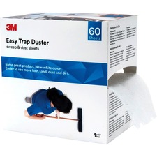 3M Easy Trap Duster System - 6" Width - Fiber - White - 60 / Box