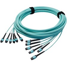 AddOn 100m 6xLC (Male) to 6xLC (Male) Orange OM1 Plenum-Rated Fiber Trunk Cable With Pulling Eye