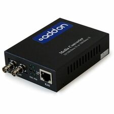 AddOn 1000Base-SX(ST) to 1000Base-LX(ST) MMF/SMF 850nm/1310nm 550m/60km Media Converter