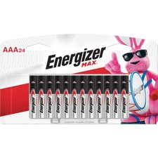 Energizer MAX Alkaline AAA Batteries, 24 Pack - For Multipurpose - AAA - 1.5 V DC - Alkaline Manganese Dioxide - 24 / Pack