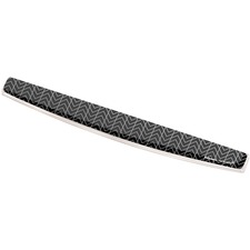 Fellowes Photo Gel Keyboard Wrist Rest with Microban® - Black Chevron - Chevron - 0.75" x 18.56" x 2.31" Dimension - Black, White - Gel, Rubber - Stain Resistant, Skid Proof - 1 Pack
