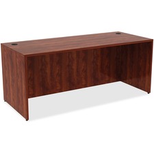 Lorell Essentials Series Desk - 72" x 30"29.5" Desk, 0.1" Edge - Material: Metal - Finish: Cherry Laminate