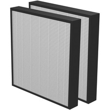 Fellowes AeraMax Pro AM3 or AM4 True HEPA 2" Filter - 2 PK - HEPA - For Air Purifier - Remove Dust, Remove Germs, Remove Bacteria, Remove Mold Spores, Remove Dust Mite, Remove Allergens, Remove Airborne Particles, Remove Pollen, Remove Ragweed, Remove Virus, Remove Pet Dander, ... - 100% Particle Removal Efficiency - 0 mil (0 mm) Particles - 14.38" (365.13 mm) Height x 13.75" (349.25 mm) Width x 2.25" (57.15 mm) Depth