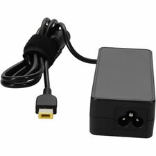 Lenovo 4X20H15594 Compatible 65W 20V at 3.25A Black Slim Tip Laptop Power Adapter and Cable