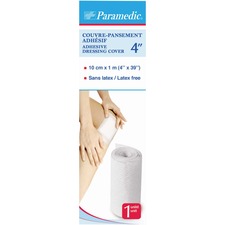 Paramedic Adhesive Bandage Coverage 4'' (1m) - 4" (101.60 mm) x 39" (990.60 mm) - 1Each - White