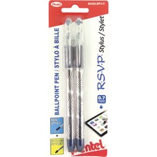 Pentel Ballpoint Pen - Fine Pen Point - 0.7 mm Pen Point Size - Refillable - Blue - Transparent Barrel - 1 / Pack