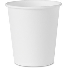 Solo Treated Paper Water Cups - 100 / Pack - White - Paper - Water