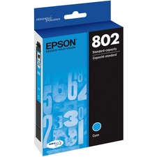 Epson DURABrite Ultra 802 Original Inkjet Ink Cartridge - Cyan - 1 Each - Inkjet - 1 Each