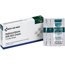 First Aid Only Hydrocortisone Cream - For Skin Irritation, Skin Rashes, Skin Inflammation - 12 / Box - 12 Per Box
