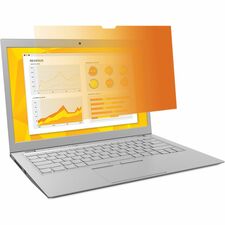 3M Gold Privacy Filter Gold, Glossy - For 15.6" Widescreen LCD 2 in 1 Notebook - 16:9 - Scratch Resistant, Dust Resistant