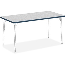 Lorell Classroom Activity Tabletop - For - Table TopGray Nebula Rectangle, High Pressure Laminate (HPL) Top x 60" Table Top Width x 30" Table Top Depth x 1.1" Table Top Thickness - 1 Each