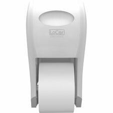 LoCor Top-Down Bath Tissue Dispenser - 300 x Sheet - 7.4" Height x 7.2" Width x 13.5" Depth - White - 1 Each