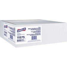 Genuine Joe Food Storage Bags - 1.15 mil (29 Micron) Thickness - Clear - 500/Box - Food, Beef, Poultry, Seafood, Vegetables