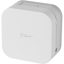 Brother P-touch CUBE, White - Thermal Transfer - 20 mm/s Mono - 180 dpi - Label0.14" (3.50 mm), 0.24" (6 mm), 0.35" (9 mm), 0.47" (12 mm) x 26.20 ft (7985.76 mm), 26.20 ft (7985.76 mm), 26.20 ft (7985.76 mm), 26.20 ft (7985.76 mm) - AC Supply, Battery - 6 Batteries Supported - AAA - White - Handheld - Handheld - Manual Cutter - for Home, Office
