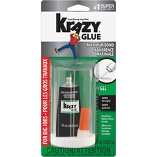 Krazy Glue Glue Gel - 20 mL - 1 Each - Clear