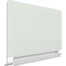 Quartet Horizon Magnetic Glass Marker Boards - 85" (7.1 ft) Width x 48" (4 ft) Height - White Glass Surface - Rectangle - Horizontal/Vertical - 1 Each