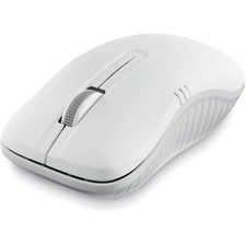 Verbatim Wireless Notebook Optical Mouse, Commuter Series - Matte White - Optical - Wireless - Radio Frequency - Matte White - 1 Pack - USB Type A - 1200 dpi - Scroll Wheel - Symmetrical