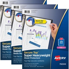 AVE76000BD - Avery® Secure Top Sheet Protectors