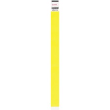 Advantus Neon Tyvek Wristbands - 500 / Pack - Neon Yellow - Tyvek